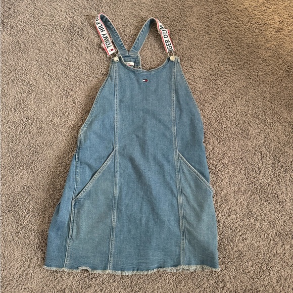 Tommy Hilfiger• y2k style denim overall short dress - Picture 3 of 9